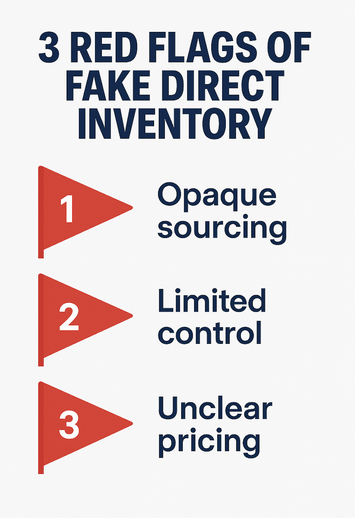 Three red flags that signal a fake direct deal in CTV: opaque sourcing, limited control, and unclear pricing.